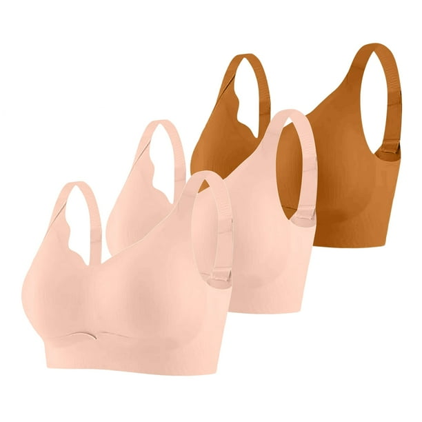Brasier Mujer conjunto de 3 Piezas de Sujetador Deportivo sin Costuras y Cómodo para Mujer, con Soporte Ajustable, para Uso En Casa, Ocio y Entrenamiento Durante Toda La Temporada. Mediana