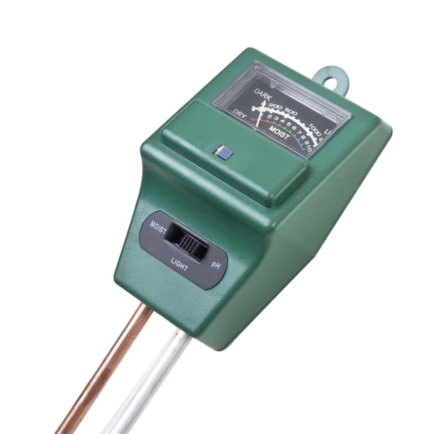 Matsuzay Probador de medidor de PH de luz solar de humedad del suelo Digital 3 en 1 para plantas, flores, acidez, medición de humedad, herramientas de Jardín y Patio Matsuzay HA005900-00B