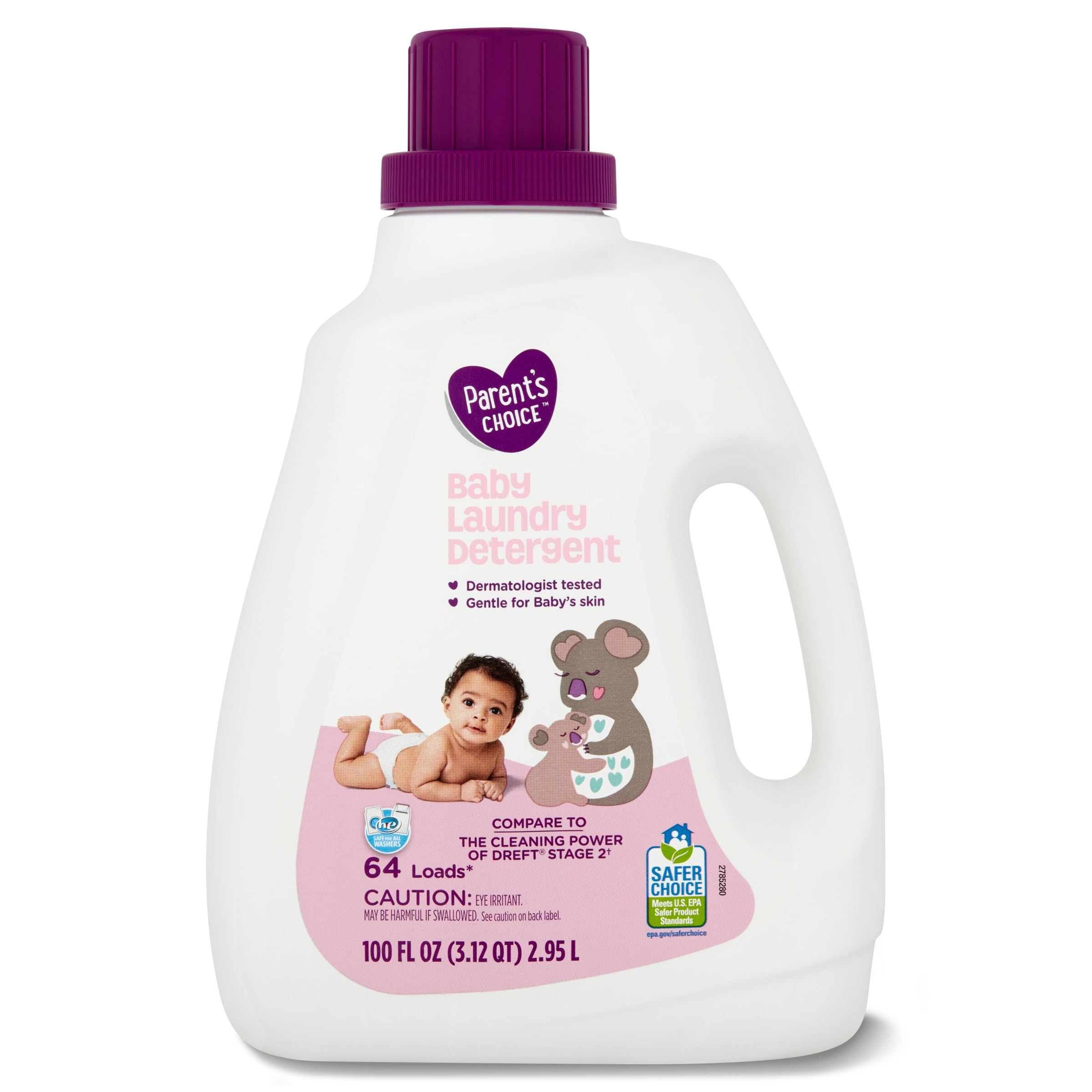 Parent's Choice Baby Liquid Laundry Detergent, 100 Fl. Oz., 64 Loads