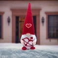 thumbnail image 5 of Home Decor, Christmas Valentine's Day Cupid Faceless Doll Rudolph Dwarf Window Decoration, red, 5 of 7