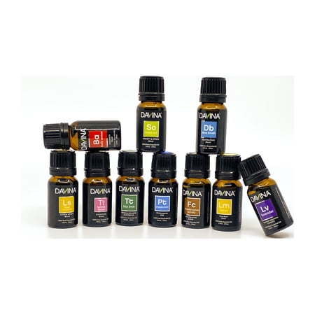 10 pc Essential Oil Set, 5 Favorite Blends & Singles 100% Pure Essential Oils