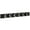 Black, variant on Franklin Brass FBHDCH6-WSE-R, 27" Hook Rail / Rack, with 6 Heavy Duty Coat and Hat Hooks, in White & Satin Nickel