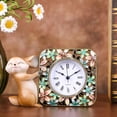 thumbnail image 3 of Reloj de escritorio Macarena vintage artesanal silencioso con pilas, 3 of 8