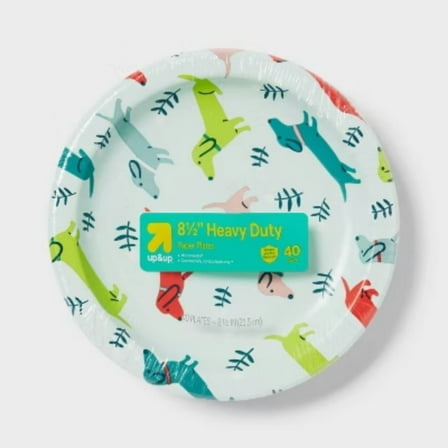 Dogs Paper Plate 8.5" - 40ct