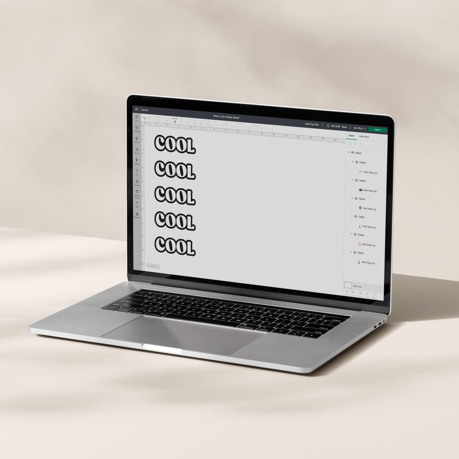 Vinyle imprimable Cricut™ - Lettre US (12 unités), Transparent