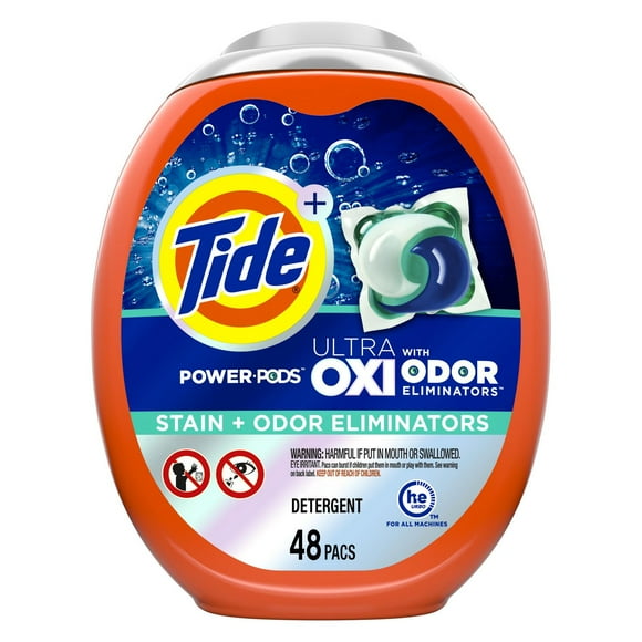 Tide Ultra OXI Power PODS with Odor Eliminators Laundry Detergent Pacs