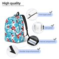 thumbnail image 5 of Xecao Hawaiian Style for Canvas College Laptop Backpack, Durable Rucksack Travel Notebook Bag School Backpack Book Bag for Men Women, 5 of 8