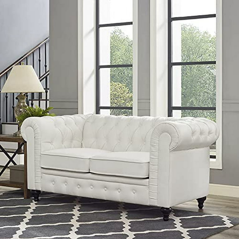 Chesterfield Sofa Set Color White