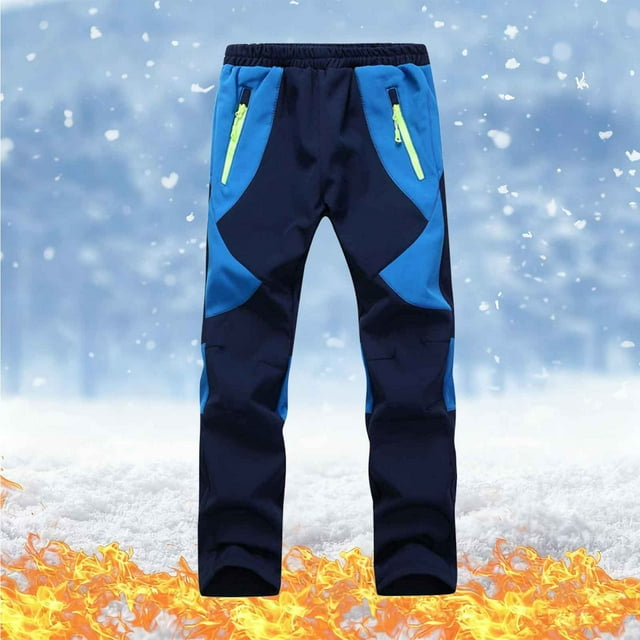 Cowsor Pantalon de Ski d'Hiver pour Enfants - Pantalon d'Extérieur Chaud, Imperméable et Coupe-Vent, Résistant à l'Usure pour le Ski/camping, 3-16 Ans