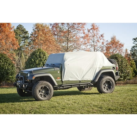 Rugged Ridge 13318 10 Cab Cover Water Resistant Tan Vinyl Without Antenna Pocket Without Mirror Pockets Non Lockable