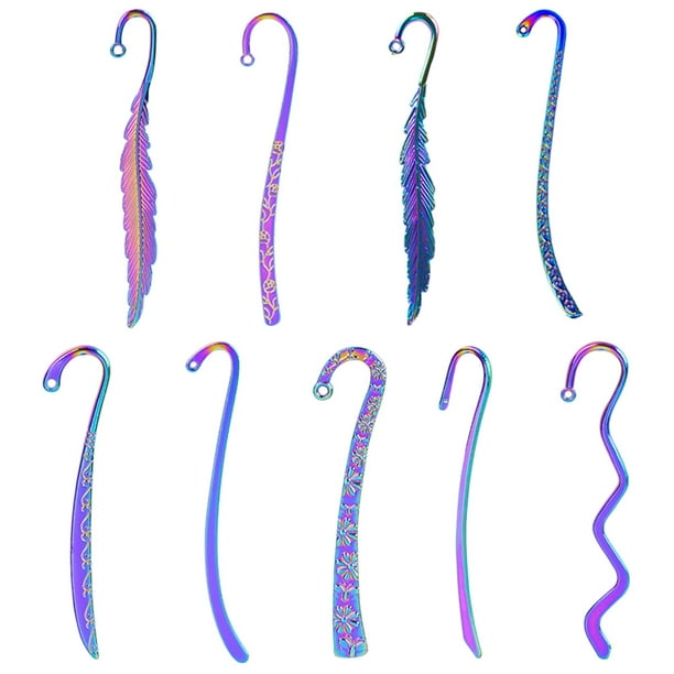 9 Pieces Hooks Bulk Bookmark Swan Neck Bookmark Students Carved Hook