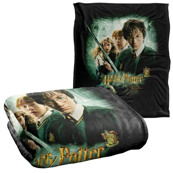 Harry Potter Chamber of Secrets Poster Officially Licensed Silky Touch Super Soft Throw Blanket 50' x 60'