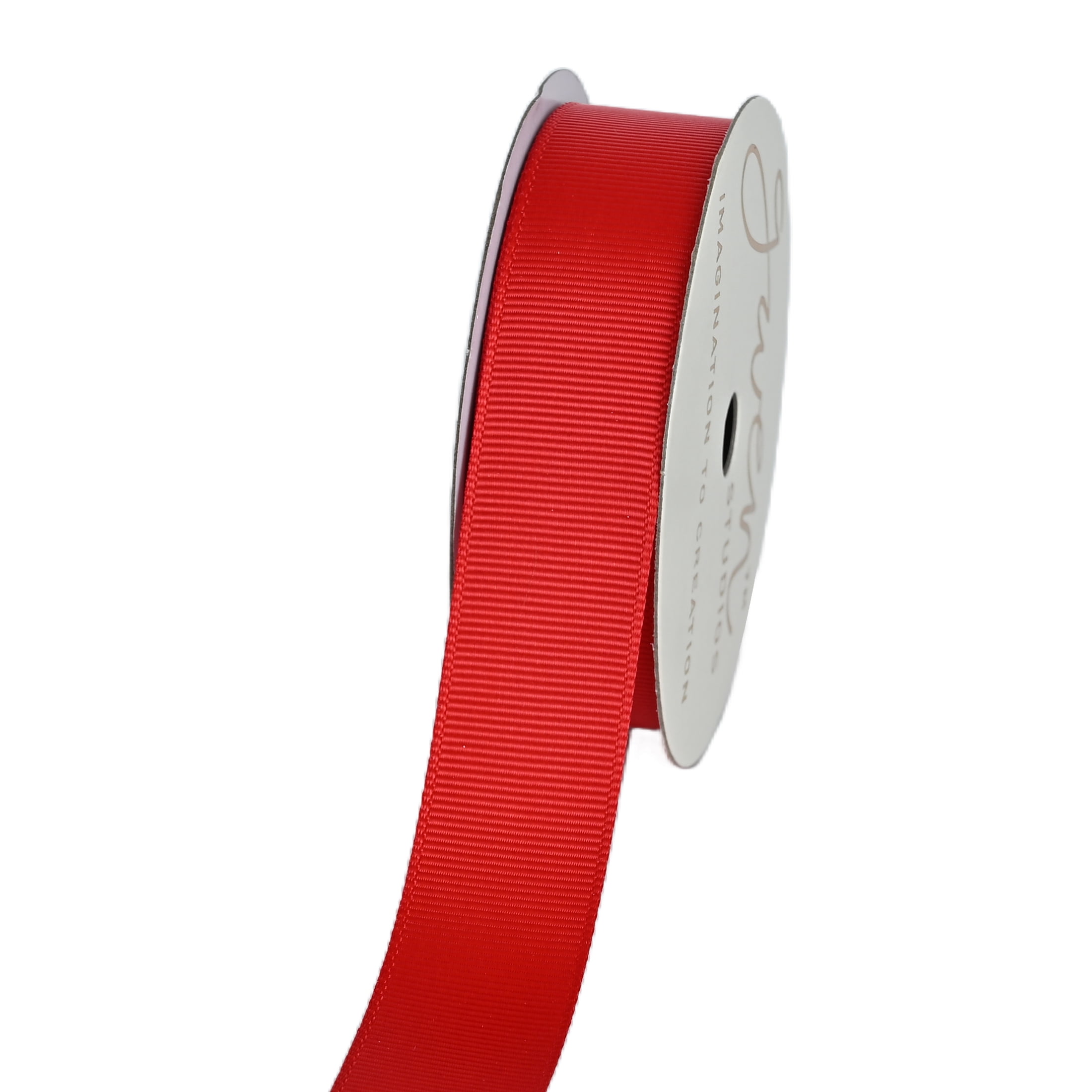 Gwen Studios 7/8" Red Grosgrain Ribbon, 7 Yards