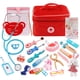 thumbnail image 1 of Juego de juguetes de madera para niños pequeños, kit médico, estetoscopio, herramientas para bebés de 3 años y 5 años, 1 of 6