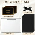 thumbnail image 5 of LELE LIFE Gift Bags, 3pcs 12.6" Large Gift Bag with Ribbon and 3 Greeting Cards 9 Tissue Paper, Paper Gift Bags with Handles for Women Birthday Wedding Party, Black-White, 5 of 7