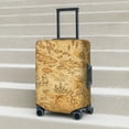 thumbnail image 2 of Lsque Old Vintage Map Of Sea Printed Luggage Cover, Travel Luggage Protector,Scratch and Dirt Resistant, Fits 18-32 Inch Luggage - Small, 2 of 9