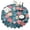 flowers-208, variant on Round Tablecloth Spring Summer 60x60 Inch Round flower Table Cover for Party Dinner Picnic