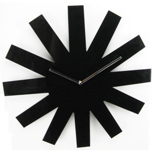 World Friendly World 1297 Handmade 19 Inch Laser Etch Asterisk Clock Black Walmart Com Walmart Com