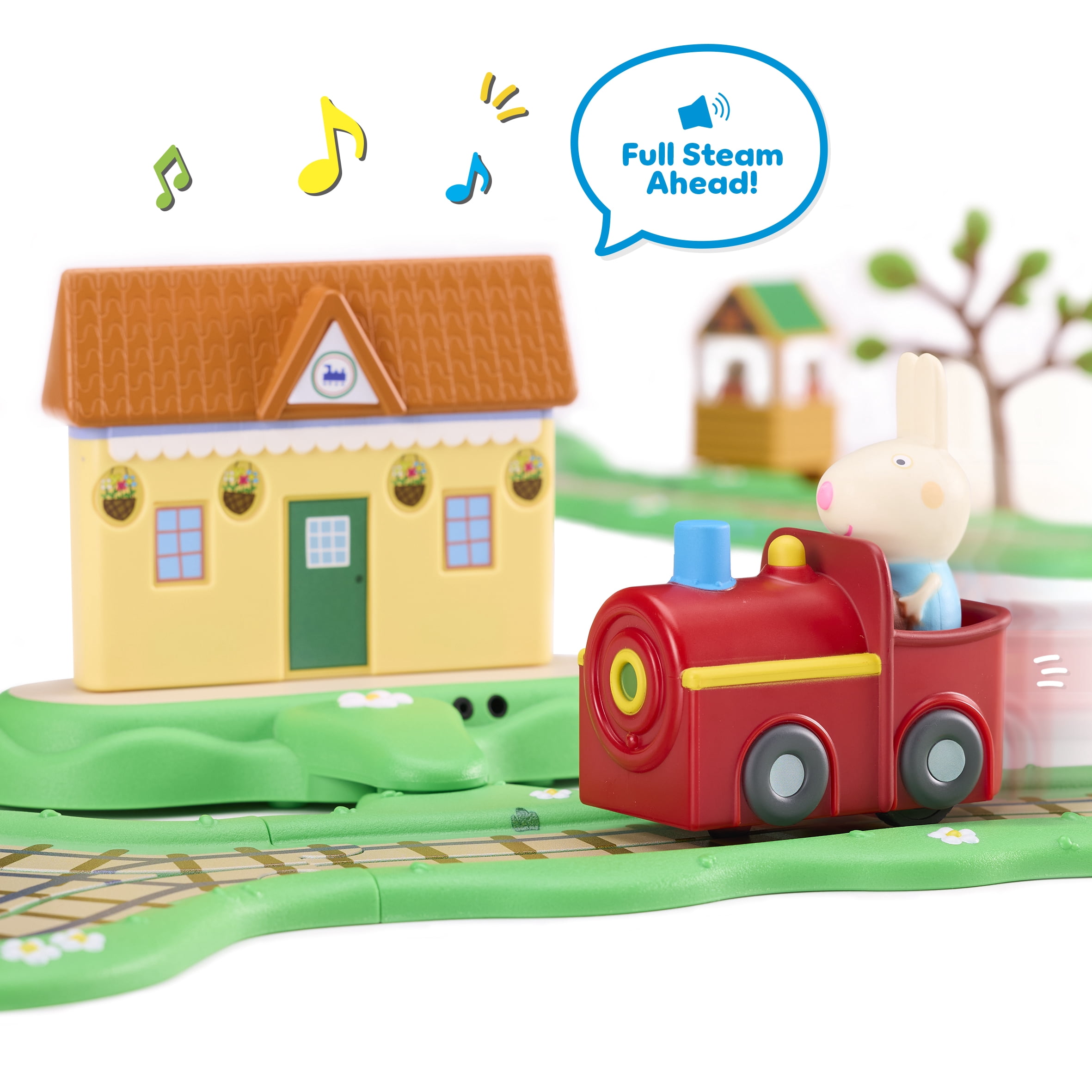 Peppa Pig Whizz Around Clickety Clack Train Set Motorized Vehicles Track Toys