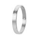 thumbnail image 2 of Brazalete de boda con brazalete de número romano tallado en acero inoxidable (plata) Tmvgtek Para estrenar, 2 of 8