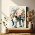 thumbnail image 6 of Boho Floral Elephant Girl Nursery Canvas Woodland Kids Bedroom Home Wall Decor Art, 6 of 8
