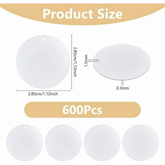 600Pcs Large Sequin Flat Round Paillettes Bulk 28.5mm PVC Sequin Paillettes Silver Embroidery Craft Sequins for Garment Shoe Dress DIY Sewing Accessories Hole:1.5mm