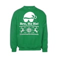 thumbnail image 1 of Mens Bro Ho Ho Cerf Laid Sweat-Shirt de Noël Laid - Vert - Très Grand, 1 of 1