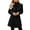 03# Black, variant on Ihhxva Wool Coat for Women Button-Up Trench Outerwear with Pockets Collared Lapel Mid-Length Office Wear S-3XL