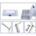thumbnail image 4 of Cotter Pins R Clips, 125pcs Cotter Pins R Shape Cotter Pins Carbon Zinc Plated Steel Car Body r Cotter Pin Clips Fastener Cotter Pins, 4 of 5