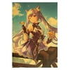 DraggmePartty Anime Genshin Impact Posters Wall Poster Painting Wall Decor Poster Wall Art Picture Room Decor