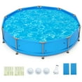 thumbnail image 1 of Costway 1617 Gal Outdoor Family Swimming Pool with Metal Frame Multi-layer PVC Fabric, 1 of 10