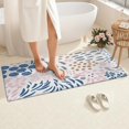 thumbnail image 4 of Multicolor Abstract Floral and Leaf Pattern Bathroom Rugs Mat,Non Slip Microfiber Bathroom Rug,Rubber Backing,Soft Bathroom Mats for Bathroom Floor,Tub and Shower,60x24in(150x60cm), 4 of 5