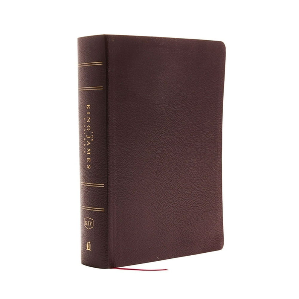 The King James Study Bible, Bonded Leather, Burgundy, Full-Color ...