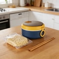 thumbnail image 5 of zhangmingg Microwave Safe Instant Soup Bowl with Leakproof Lid and Integrated Spoon Compact Portable Design for Home Dorm Use, 5 of 5