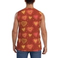 thumbnail image 4 of Disketp Flower Hearts Sleeveless Tshirts For Men, Muscle Shirts For Men Dry Fit Tank Top-Large, 4 of 8