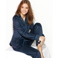 thumbnail image 2 of Nautica Womens Sueded Anchors Fleece Top Pajama Pants 2 Piece Set Size XL, 2 of 2