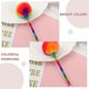 thumbnail image 4 of 4 Pcs Cute Round Ballpoint Pens with Colorful Pompoms Kids Writing Ballpoint Pens School Supplies Adorable Fluffy Ball Pens, 4 of 4