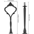 thumbnail image 7 of 6 Set Tiered Tray Hardware for Cake Stand Mold Crown 3 Tier Cake Stand Fittings Hardware Holder for Wedding and Party Making Resin Cupcake Dessert Platter Serving Stand (Gold & Silver & Black), 7 of 7