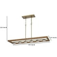thumbnail image 5 of Island Chandelier with 6 Dimmable Integrated Tea Light Design LED, Gold- Saltoro Sherpi, 5 of 5