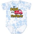thumbnail image 3 of Inktastic My Papa is a Firefighter with Fire Truck Boys or Girls Baby Bodysuit, 3 of 5