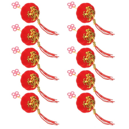 

NICEXMAS 30pcs Spring Festival Lantern Decor Decorative Little Lantern String Festival Small Lantern Pendant (3.6cm)