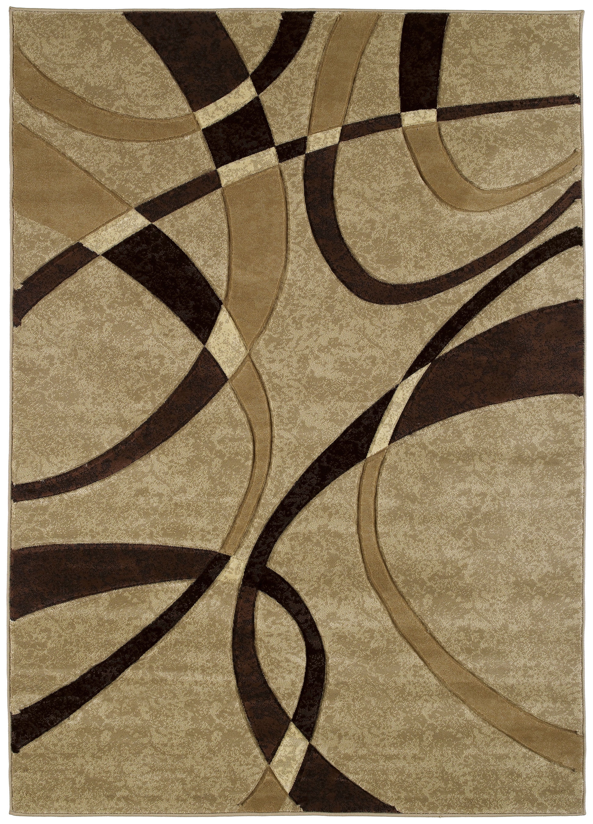 United Weavers Charlize Avery Geometric Chocolate Woven Polypropylene Area Rug or Runner