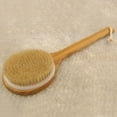 thumbnail image 3 of HANXIULIN Long Handle Brush Wooden Bath Shower Body Back Brush Scrubber Exfoliating, 3 of 4