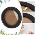 thumbnail image 4 of DIY 2Pcs Round Wooden Photo Frame Round Photo Display Frame Wall Hanging Picture Frames for Home Office Wall Decor Inner Diameter 5 Inch Black & White DIY, 4 of 6