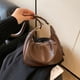thumbnail image 4 of Bolso de hombro JYG Small Hobo para mujer, retro, color café en forma de media luna, 4 of 6