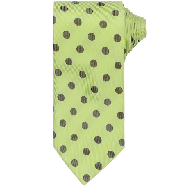 CORBATA DE PUNTOS PARA HOMBRES INSPIRE CHIC, CORBATA AUTOATADA DE 3.1" DE ANCHO, CORBATA DE SATÉN PARA BODA, VERDE PERA CLÁSICO, TALLA ÚNICA
