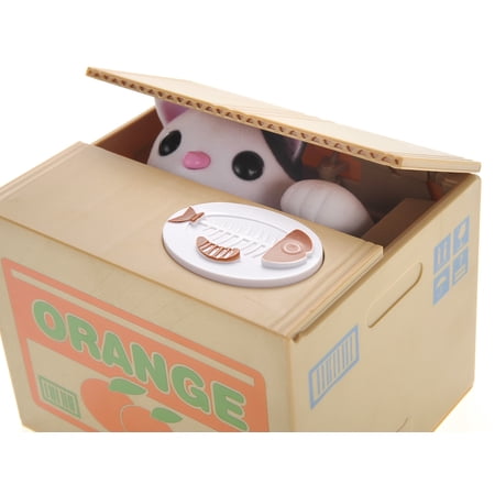 PennyPincher Orange Cat Coin Bank
