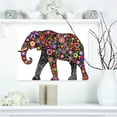 thumbnail image 1 of Cheerful Elephant - Animal Canvas Art Print, 1 of 3