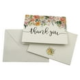 thumbnail image 2 of Darling Souvenir Roses Floral Wedding Thank You Greeting Cards Pack Of 36 Pcs With White Envelopes, 2 of 6