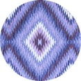 thumbnail image 1 of Ahgly Company Machine Washable Indoor Round Southwestern Blue Country Area Rugs, 8' Round, 1 of 4